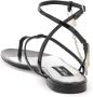 Dolce & Gabbana Leren Teenslippers met Hangslot Black Dames - Thumbnail 4