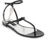 Dolce & Gabbana Leren Teenslippers met Hangslot Black Dames - Thumbnail 6