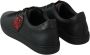 Dolce & Gabbana Black Leather Love Heart Sneakers Womens Shoes - Thumbnail 3