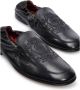 Dolce & Gabbana Geborduurde Leren Loafers Slip-On Black Heren - Thumbnail 3