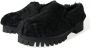 Dolce & Gabbana Zwarte Bont Leren Loafers Jurkschoenen Black Heren - Thumbnail 48