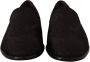 Dolce & Gabbana Zwarte Bloemen Brokaat Slippers Loafers Schoenen Black Heren - Thumbnail 2