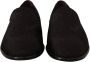 Dolce & Gabbana Zwarte Bloemen Brokaat Slippers Loafers Schoenen - Thumbnail 3