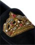 Dolce & Gabbana Zwarte leren kristallen kroon loafers Black Heren - Thumbnail 16