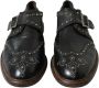 Dolce & Gabbana Elegante Monniksband Kalfsleren Schoenen Black Heren - Thumbnail 19