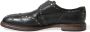 Dolce & Gabbana Elegante Monniksband Kalfsleren Schoenen Black Heren - Thumbnail 22