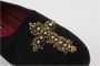 Dolce & Gabbana Zwarte Suède Gouden Kruis Instappers Schoenen Black Heren - Thumbnail 2