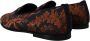 Dolce & Gabbana Blauwe Roest Bloemen Loafers Schoenen Blue Heren - Thumbnail 4