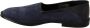 Dolce & Gabbana Blauw lederen geperforeerde slip op loafers schoenen - Thumbnail 12