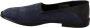 Dolce & Gabbana Blauw lederen geperforeerde slip op loafers schoenen - Thumbnail 5