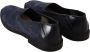 Dolce & Gabbana Blauw lederen geperforeerde slip op loafers schoenen - Thumbnail 10
