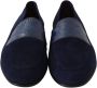 Dolce & Gabbana Blauwe Suède Caiman Loafers Slippers Schoenen Blue Heren - Thumbnail 4
