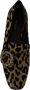 Dolce & Gabbana Luipaardprint Kristal Loafers Brown Dames - Thumbnail 14