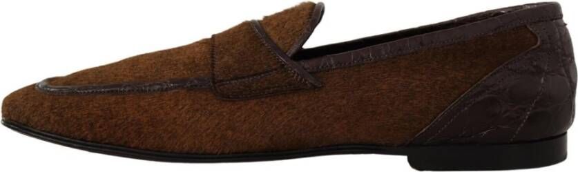 Dolce & Gabbana Loafers Brown Heren