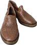 Dolce & Gabbana Bruine Geweven Leren Loafers Brown Heren - Thumbnail 15