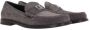 Dolce & Gabbana Klassieke Leren Moccasin Schoenen Gray Heren - Thumbnail 9