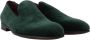 Dolce & Gabbana Groene suède leren pantoffels loafers - Thumbnail 5