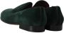Dolce & Gabbana Groene suède leren pantoffels loafers - Thumbnail 6