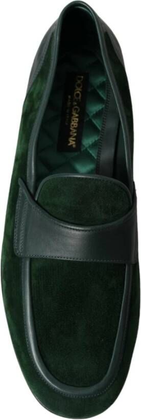 Dolce & Gabbana Loafers Green Heren