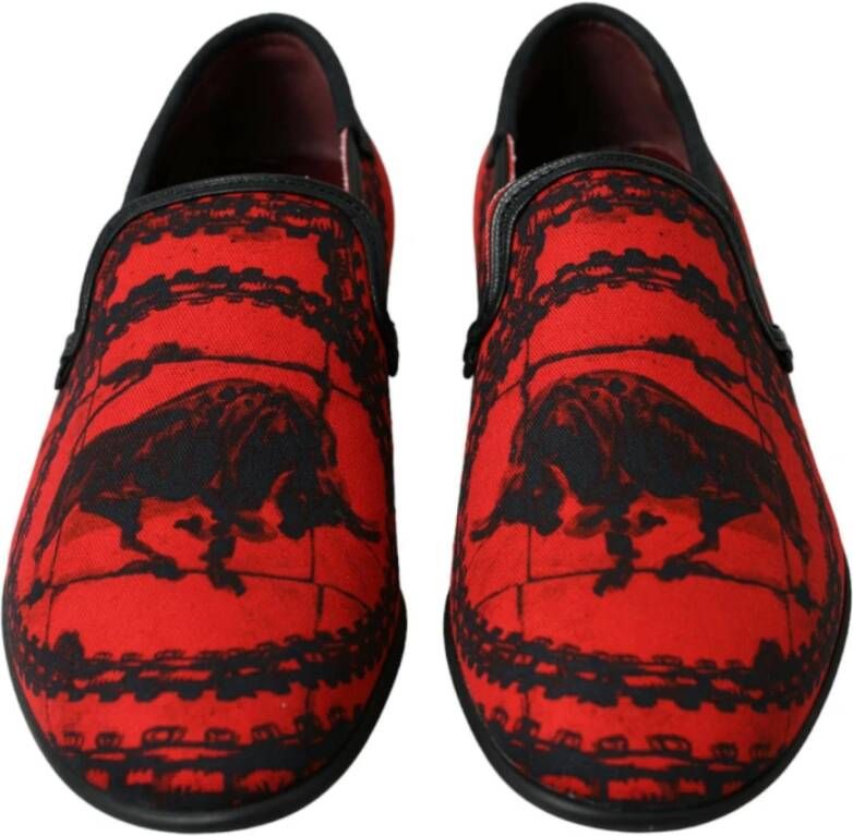 Dolce & Gabbana Loafers Red Heren