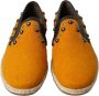 Dolce & Gabbana Oranje Studded Linnen Leren Loafers Orange Heren - Thumbnail 17