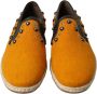 Dolce & Gabbana Oranje Studded Linnen Leren Loafers Orange Heren - Thumbnail 2