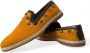 Dolce & Gabbana Oranje Studded Linnen Leren Loafers Orange Heren - Thumbnail 18
