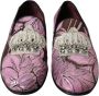 Dolce & Gabbana Bloemen Crystal Loafers Met Print Versieringen - Thumbnail 9