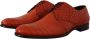 Dolce & Gabbana Oranje Exotisch Leren Laceup Derby Schoenen Orange Heren - Thumbnail 2