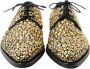 Dolce & Gabbana Zwart Goud Versierde Derby Jurkschoenen Yellow Heren - Thumbnail 2