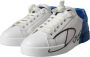 Dolce & Gabbana Logo Detail Lage Sneakers White Heren - Thumbnail 10