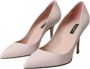 Dolce & Gabbana Roze Leren Hakken Pumps Schoenen Pink Dames - Thumbnail 11
