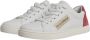 Dolce & Gabbana Logo Detail Leren Sneakers Wit Maroon White Dames - Thumbnail 4