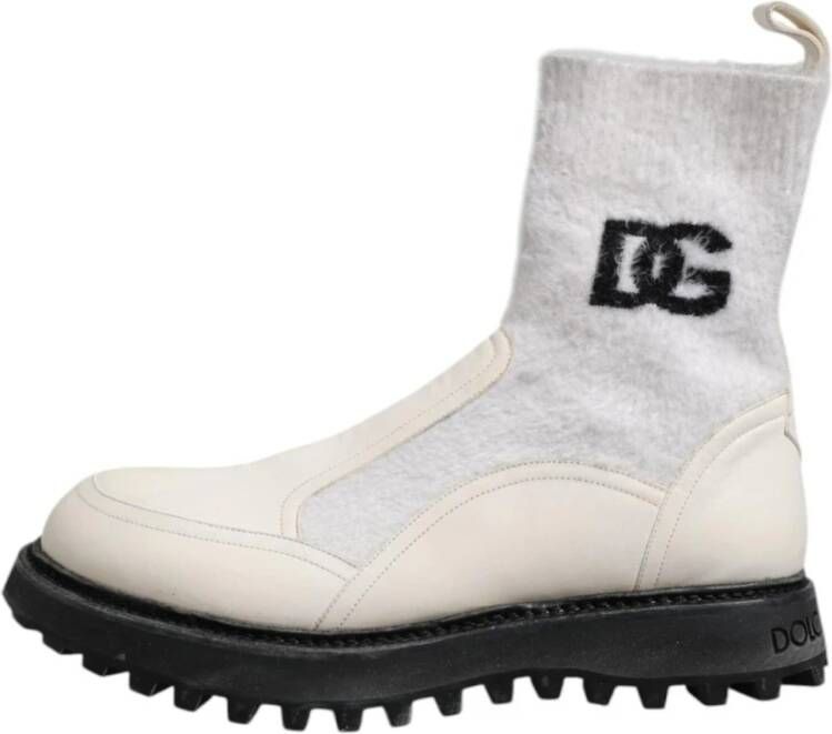 Dolce & Gabbana Logo Detail Mid Calf Laarzen