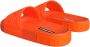 Dolce & Gabbana Logo Detail Rubber Slides Sandalen Orange Dames - Thumbnail 4