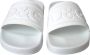 Dolce & Gabbana Witte Rubberen Beach Slides Sandalen Black Heren - Thumbnail 2