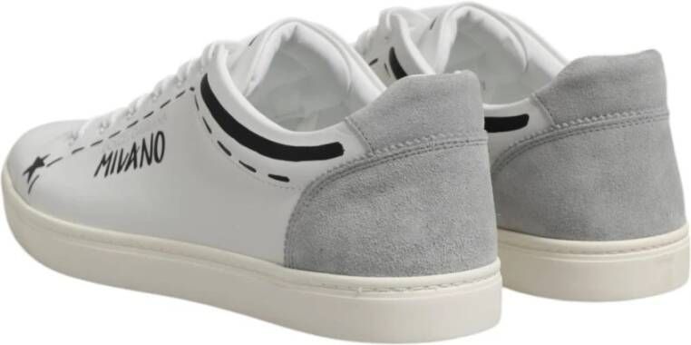Dolce & Gabbana Logo Details Leren Lage Sneakers