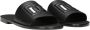 Dolce & Gabbana Gestikte leren slides met uitgesneden details Black Heren - Thumbnail 10