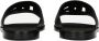 Dolce & Gabbana Gestikte leren slides met uitgesneden details Black Heren - Thumbnail 11
