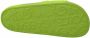 Dolce & Gabbana Logo Fluorescent Beach Slide Sandals Groen Dames - Thumbnail 12