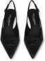 Dolce & Gabbana Zijden slingback pumps met strikdetail Black Dames - Thumbnail 13