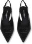 Dolce & Gabbana Logo-Geëmbosseerde Slingback Pumps Black Dames - Thumbnail 6