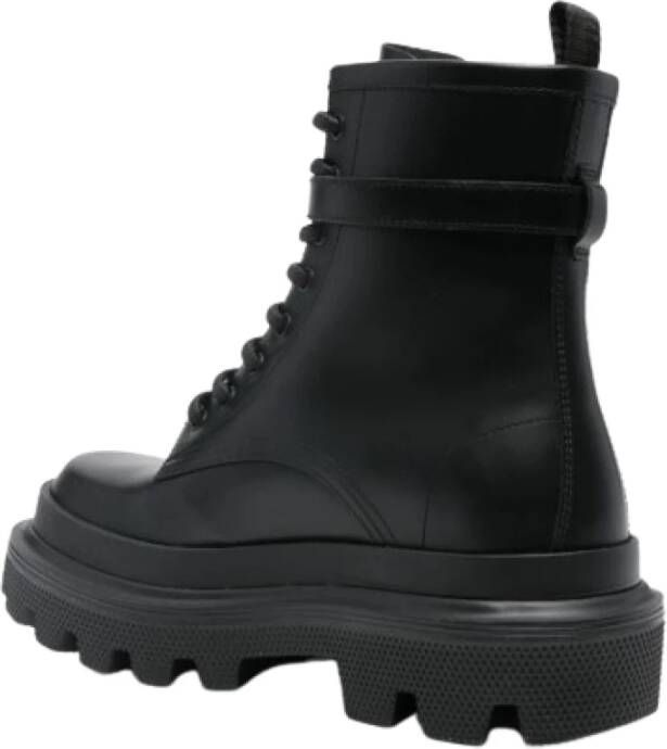 Dolce & Gabbana Logo-gesp ankle boots Black Dames