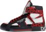 Dolce & Gabbana Logo High Top Leren Sneakers Multicolor Heren - Thumbnail 6