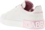 Dolce & Gabbana Portofino Sneaker van kalfsnappaleer White Dames - Thumbnail 4