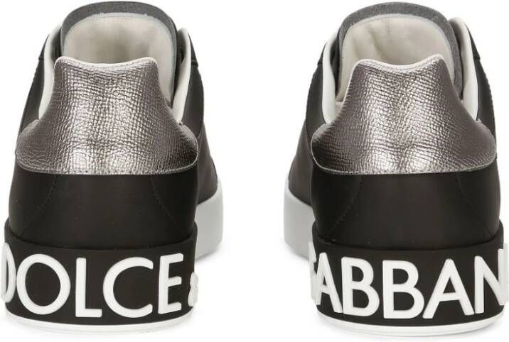 Dolce & Gabbana Logo-Patch Lage Sneakers Zwart Heren