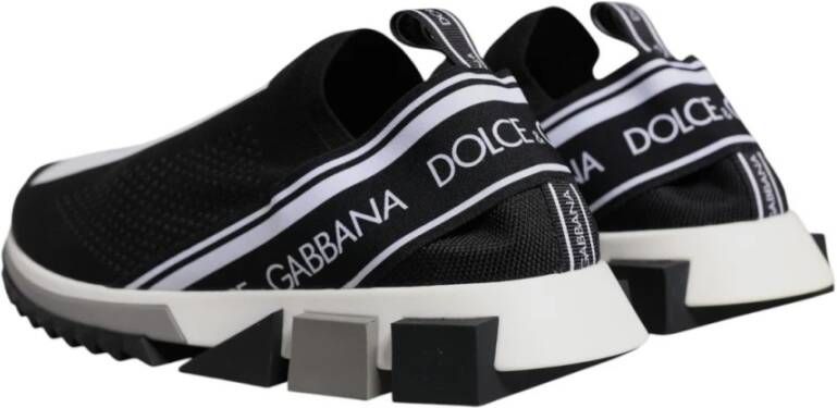 Dolce & Gabbana Logo Print Slip-On Sock Sneakers