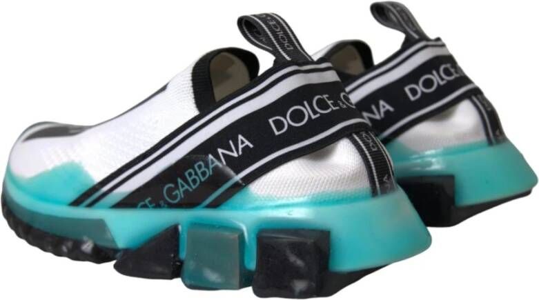 Dolce & Gabbana Logo Print Slip-On Sorrento Sneakers Multicolor Dames
