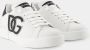 Dolce & Gabbana Witte Leren Sneakers Ronde Neus Vetersluiting White Dames - Thumbnail 14