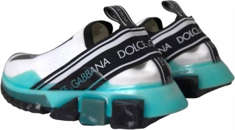 Dolce & Gabbana Logo Slip-On Sorrento Sneakers met Rubberen Zool Multicolor Heren